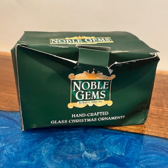 Kurt Adler Noble Gems Glass Saddle with Flowers Ornament NWT - Picture 9 of 9